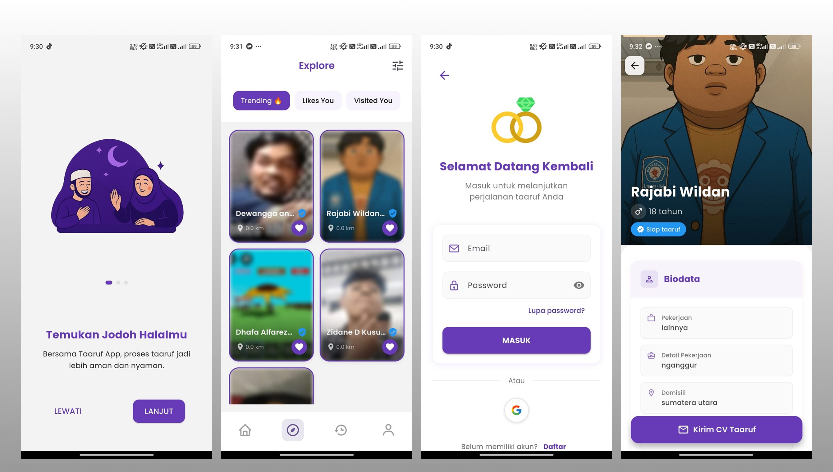 Ayo Taaruf - A Syar'i Matchmaking Mobile Application